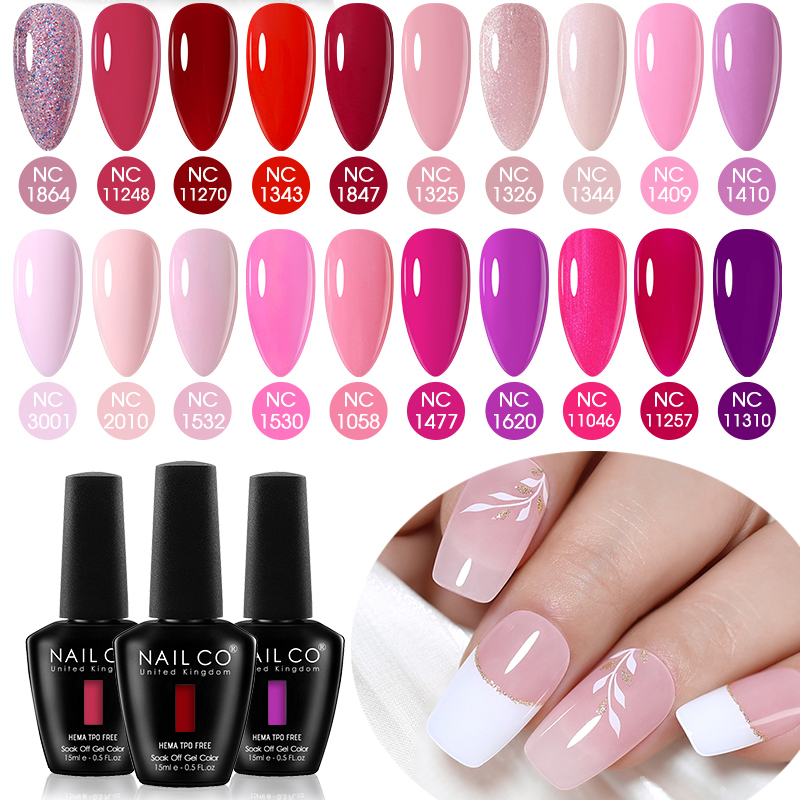 Nail Art Natural Pink - NAILCO Smalto Gel per Unghie 15ml,
