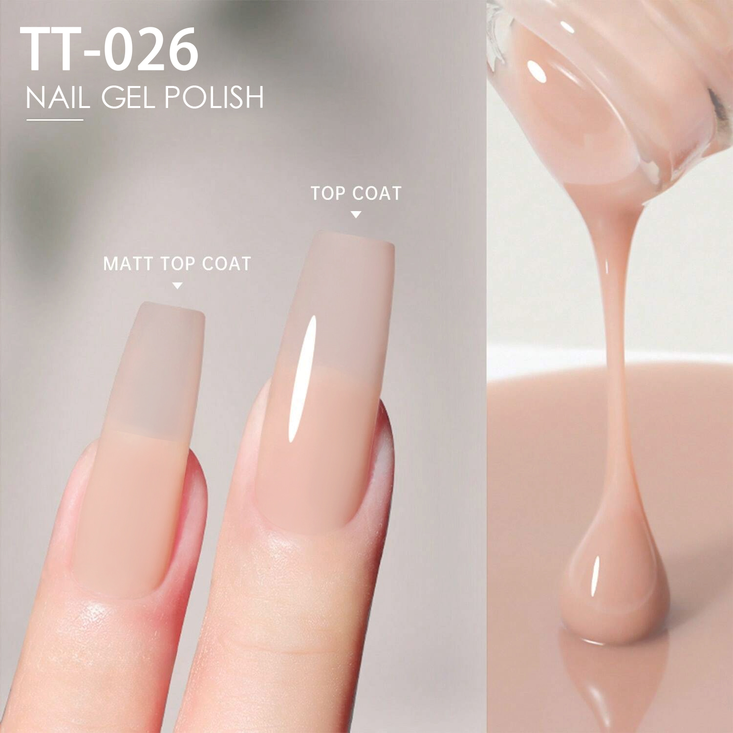 Nail Art Natural Pink - TARTU 8ml Semi permanente Jelly Gel