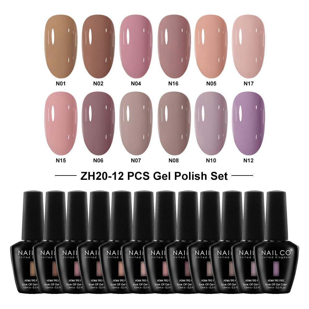 Nail Art Natural Pink - Nailco Serie di Smalti Gel Rosa