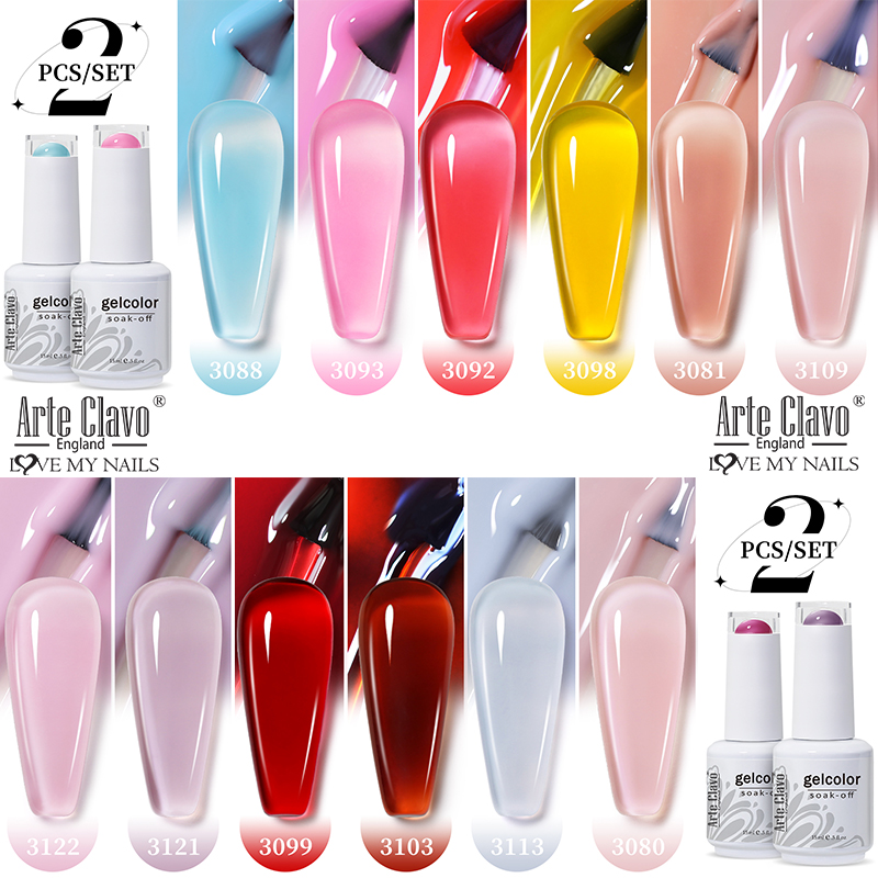 Nail Art Natural Pink - Arte Clavo 2 Pz/set 15ml Gelatina