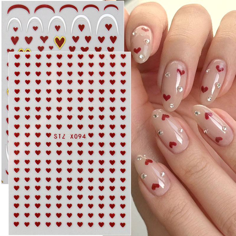 2 pezzi mini amore cuore nail  - Nail Art Valentine recensione e prezzo