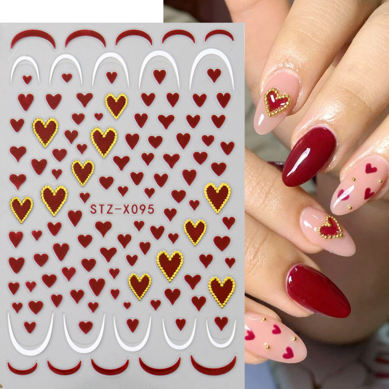 2 pezzi mini amore cuore nail  - Nail Art Valentine recensione e prezzo