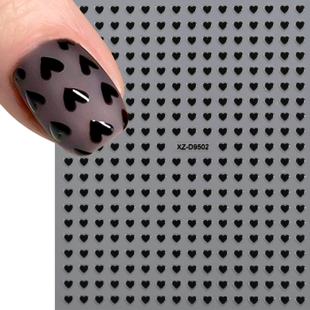 8 pezzi 3D 2mm cuori adesivi p - Nail Art Valentine recensione e prezzo