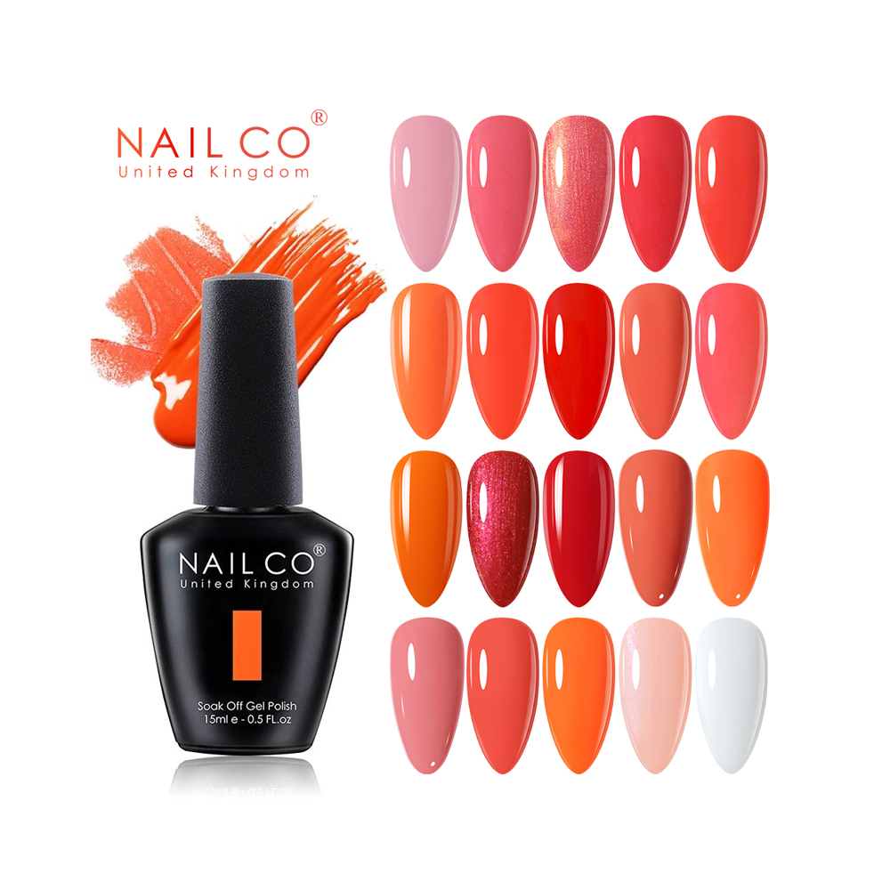 NAILCO 15ml Arancione Rosso Ro - Nail Art Natural Pink recensione e prezzo