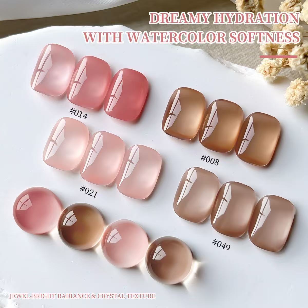XEIJAYI 4 colori gelatina gel  - Nail Art Natural Pink recensione e prezzo