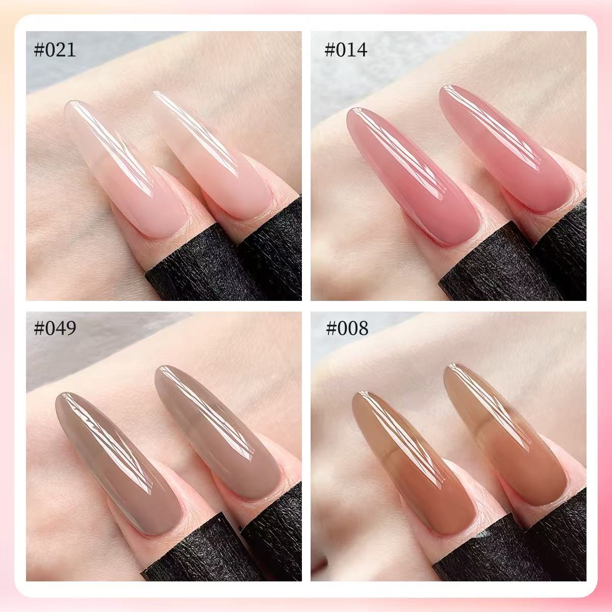 XEIJAYI 4 colori gelatina gel  - Nail Art Natural Pink recensione e prezzo