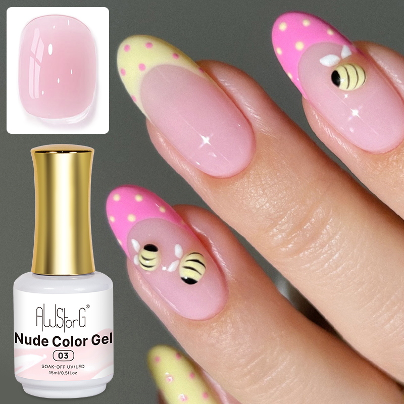 AWStorG Gel Polish Trasparente - Nail Art Natural Pink recensione e prezzo