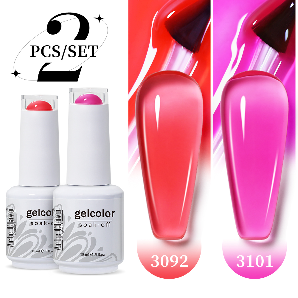 Arte Clavo 2 Pz/set 15ml Gelat - Nail Art Natural Pink recensione e prezzo