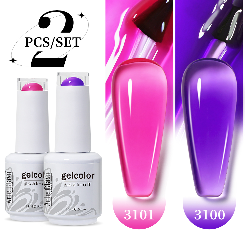 Arte Clavo 2 Pz/set 15ml Gelat - Nail Art Natural Pink recensione e prezzo