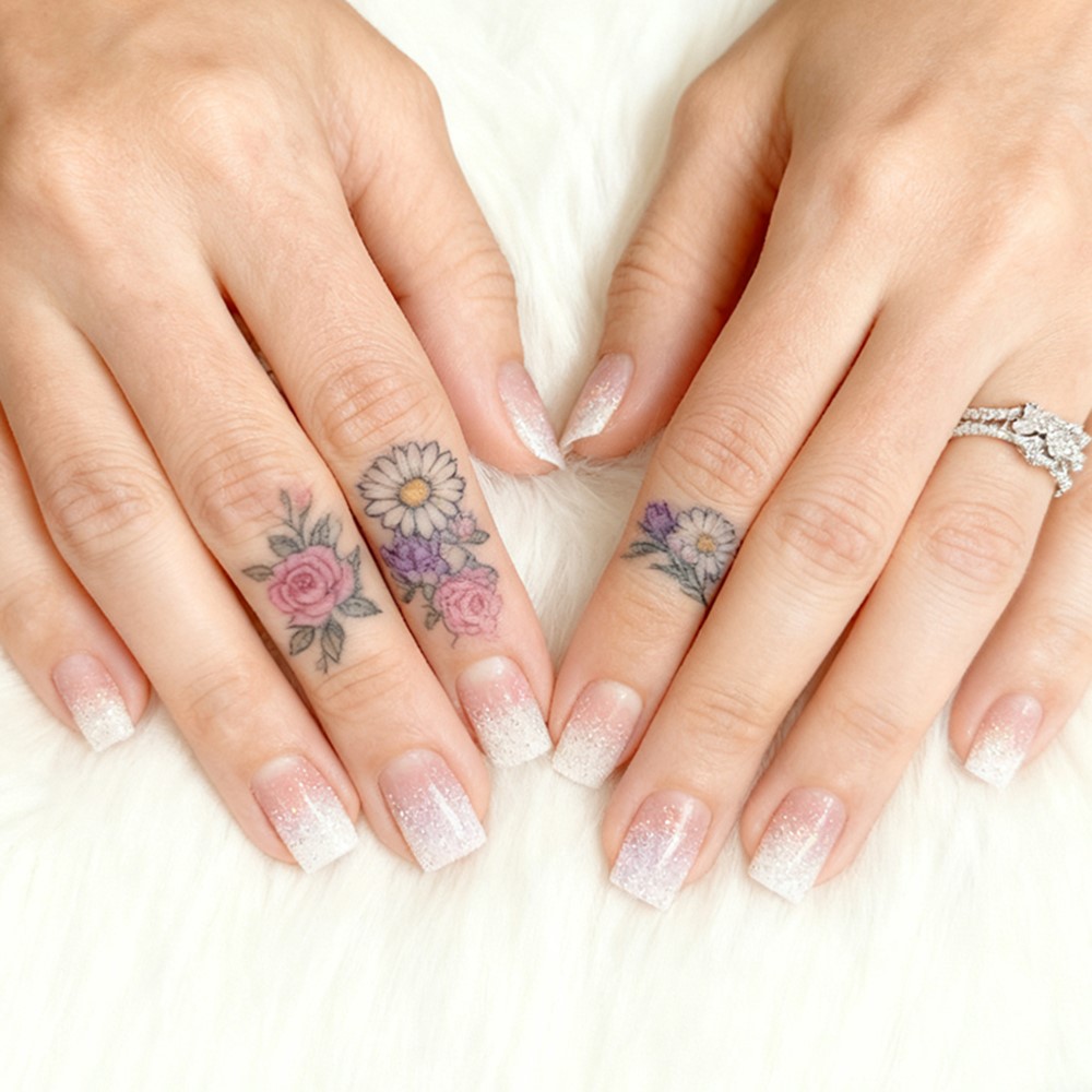 Unghie finte corte con glitter - Nail Art Natural Pink recensione e prezzo