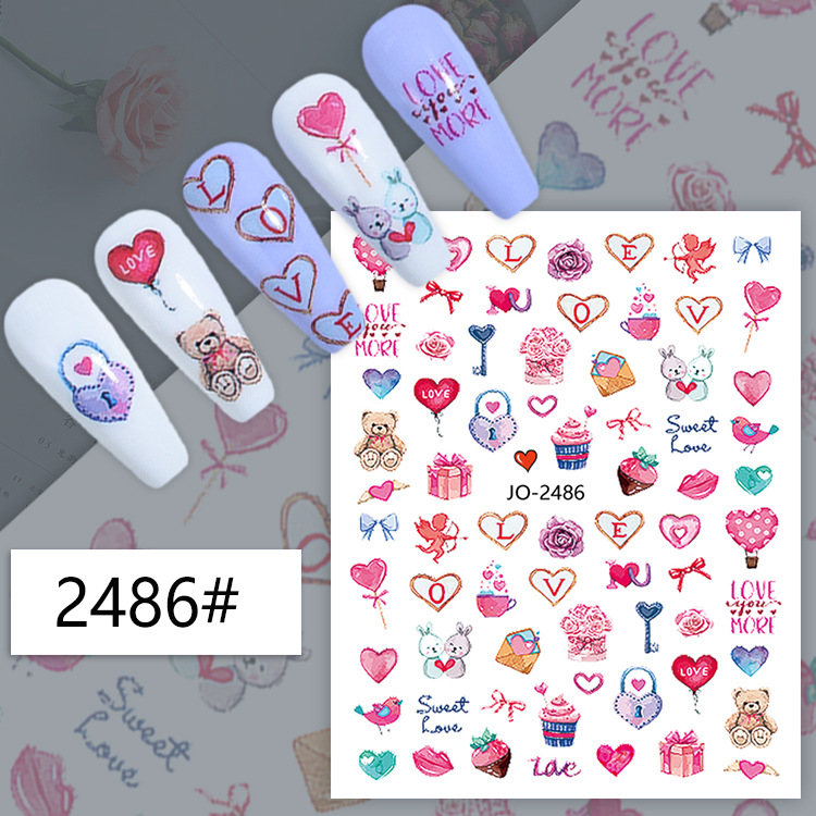 Adesivi 3D per nail art con li - Nail Art Valentine recensione e prezzo